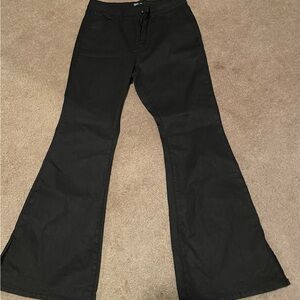 INC International Concepts Black Flare Jeans